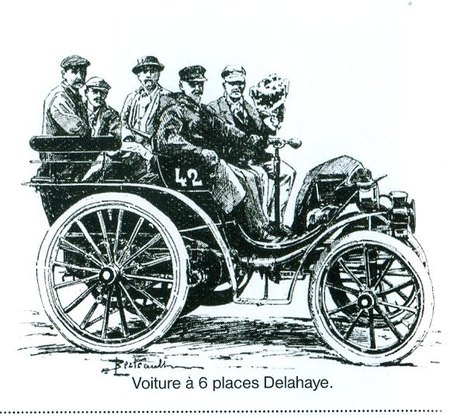 VOITURE &Agrave; 6 PLACES DELAHAYE