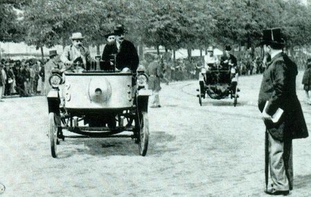 BOUTON AU D&Eacute;PART DU PARIS-BORDEAUX-PARIS 1895