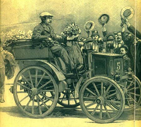 la Panhard-Levassor victorieuse du Paris-Bordeaux-Paris 1895